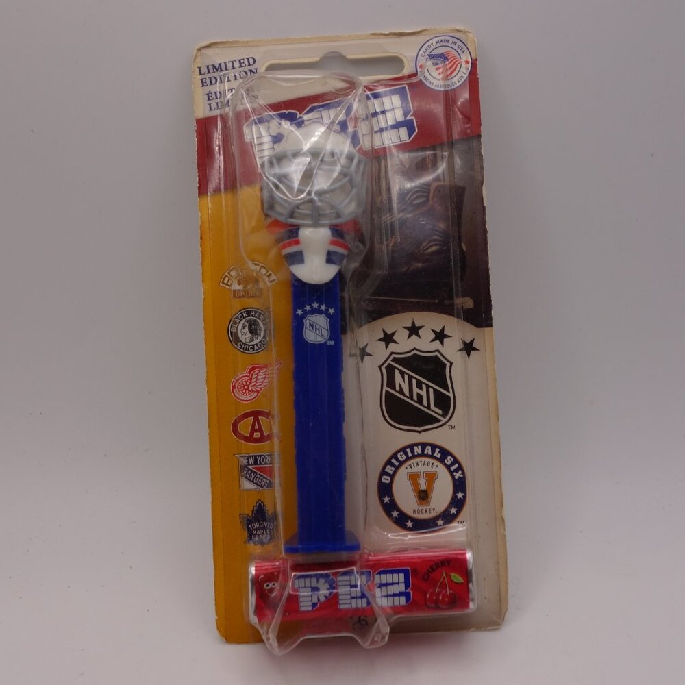 Limited Edition Pez NHL New York Rangers w/ Cherry Candy Made in USA Lot# 148792